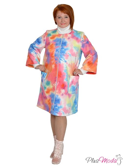 Плащ Модель №1013 размеры 44-84 - Plusmoda фото 5