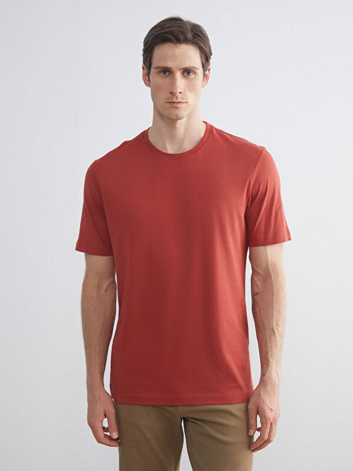 Bisiklet Yaka Penye Erkek Ti??rt