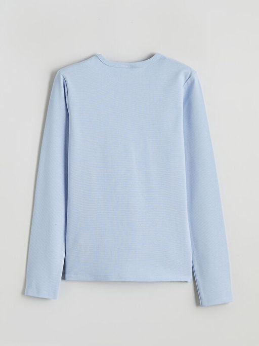 Bisiklet Yaka K?z ?ocuk Ti??rt