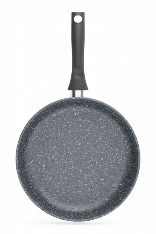 Сковорода Готовить легко Stone Gray несъемная ручка, 18 см - Нева металл посуда фото 4