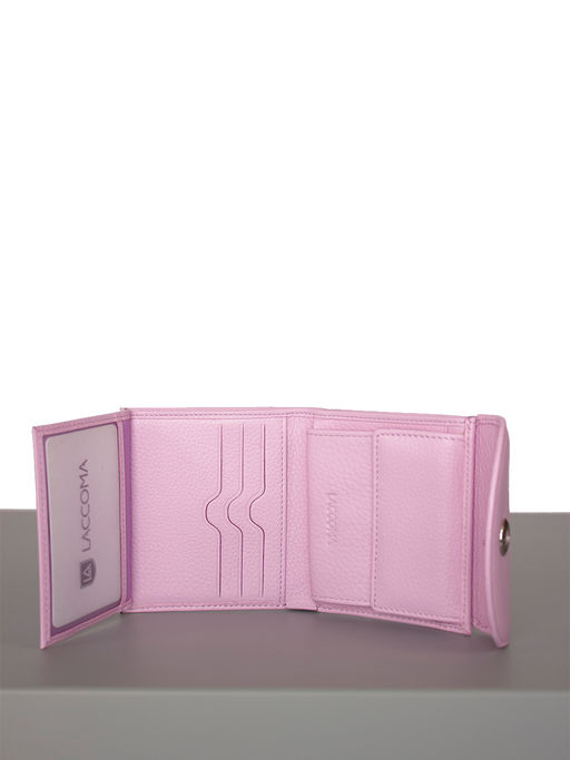 LACCOMA кошелек LA-2075-фиолетовый натуральная кожа  фото 6