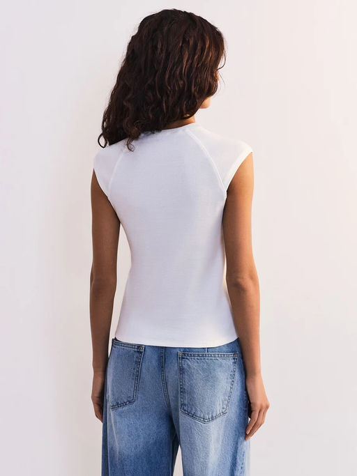 Футболка из хлопка с рукавом реглан / Zarina  фото 5