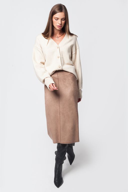 VILATTE / Эластичная юбка из эко-замши  фото 6