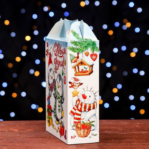 Цена за 5 шт. Подарочная коробка Белоснежный ,ПОДАРОК 17 х 6,8 х 20,8 см - Simaland фото 8