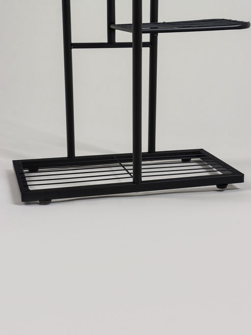 Подставка для цветов Greengo, 7 полок, 43×22×126 см, напольная, металл, чёрная