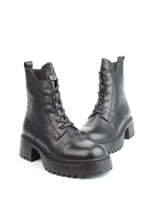 04-M3-1478 BLACK Ботинки зимние женские (натуральная кожа, натуральный мех)