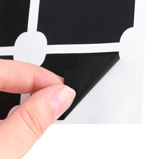 Наклейки водонепроницаемые, набор листов 5 шт., меловой маркер, размер 1 наклейки — 40 × 60 мм