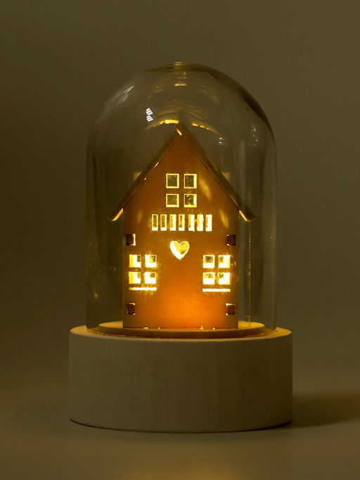Сувенир новогодний с подсветкой «Зимний домик»