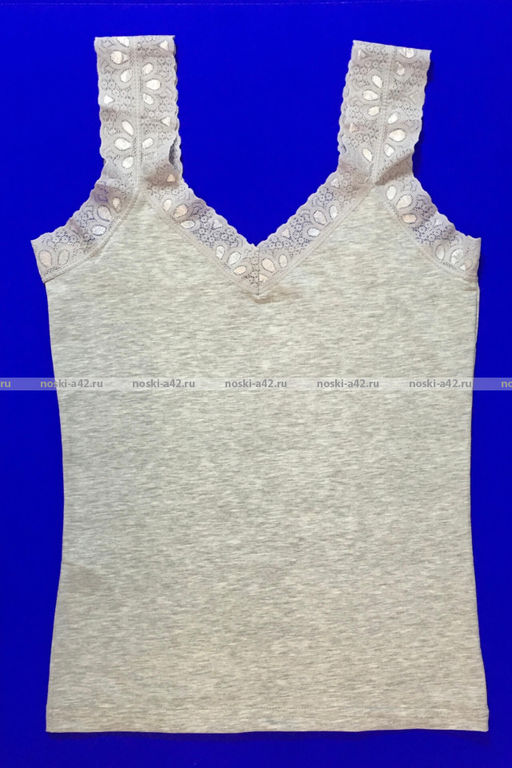 Цена за 1 шт. Майки женские Miss Emma Турция Кружево серые