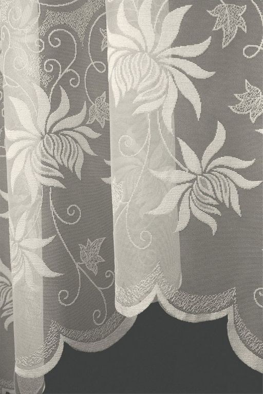 238370/180, ОРХИДЕИ, размеры 180 см высота х 400 см ширина, КРЕМОВАЯ, на универсальной ленте - Haft фото 3