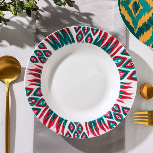 Тарелка глубокая Доляна Askım, 340 мл, d=20 см, фарфор