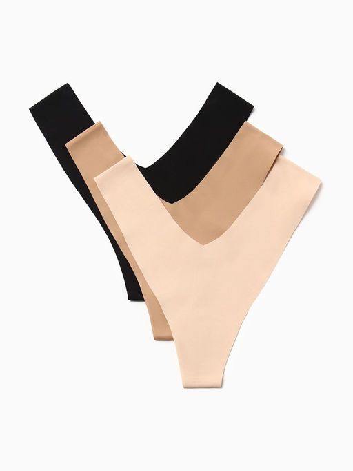 Трусы бесшовные бразильяно KAFTAN, набор 3 шт., размер 44-46