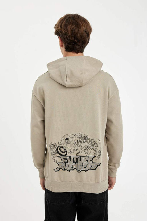 Толстовка свободного кроя с капюшоном Marvel Avengers - Defacto фото 8
