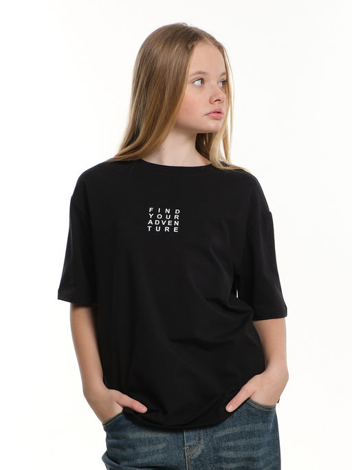 Футболка с принтом 22-9019 белый - Mini maxi фото 8