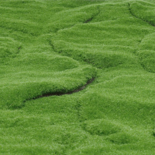 Мох искусственный, декоративный, полотно 1×1 м, рельефный, горный, зелёный, Greengo