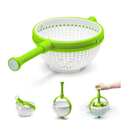 Дуршлаг со складной ручкой ,быстрая сушка 28х22х12см - Buro фото 4