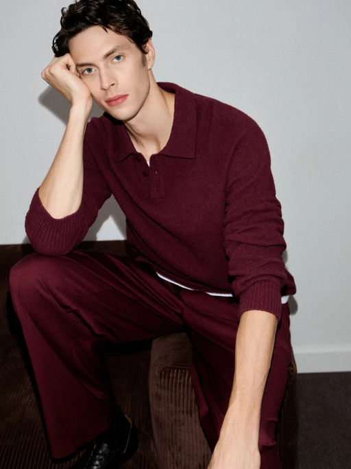 Джемпер из хлопка с отложным воротником / Zarina