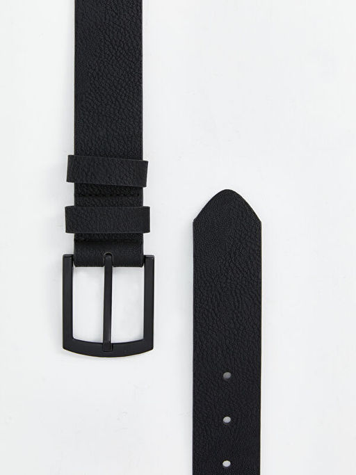 Deri G?r?n?ml? Erkek Kemer