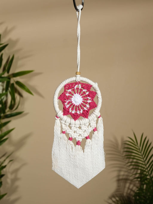 Ловец снов «Красный цветок», 12×33 см