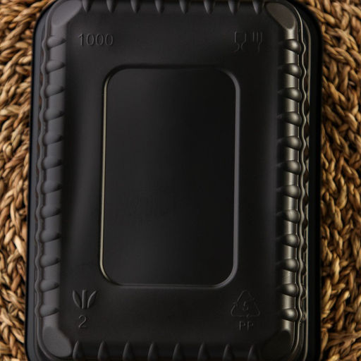 Цена за 500 шт. Контейнер одноразовый «Южуралпак», КР-179, пластик, 1 л, 17.9×13.2×6.7 см, чёрный