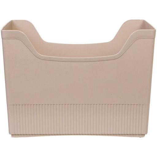 Органайзер - лоток для хранения на колесиках "ИДЕАДОМА", цвет бежевый, 33.6*17.2*25.2см