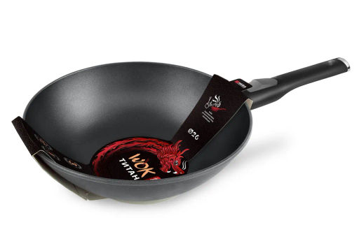 Сковорода Вок Титан со съемной ручкой, 26 см - Нева металл посуда фото 5