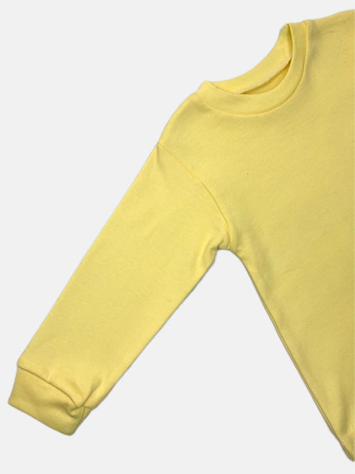 Пижама интерлок-пенье, арт.C-PJ023-ITp, желтый однотонный - Мамин малыш фото 2