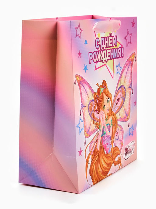 Пакет подарочный «Winx», ML  23 × 27 × 11,5, см