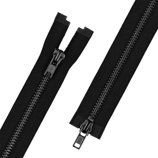 Молния Металл оксид (черный никель) ZIP 5B-2 двухзамковая 65 см Тип 5 10 шт разъёмная Gamma