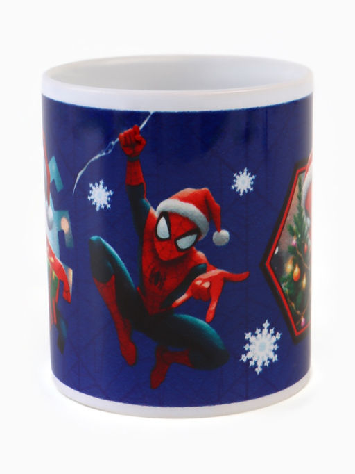Кружка новогодняя сублимация 320 мл, Человек-паук