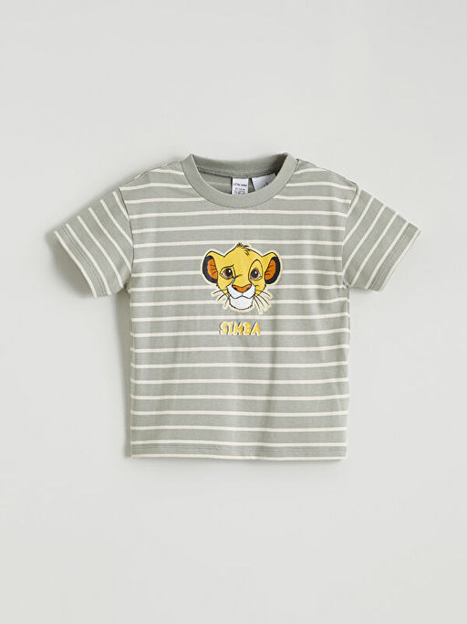 Aslan Kral Bask?l? Erkek Bebek Ti??rt ve ?ort