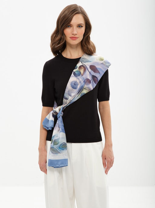 Палантин жен. виск+шелк 90х180 LG34-019-11