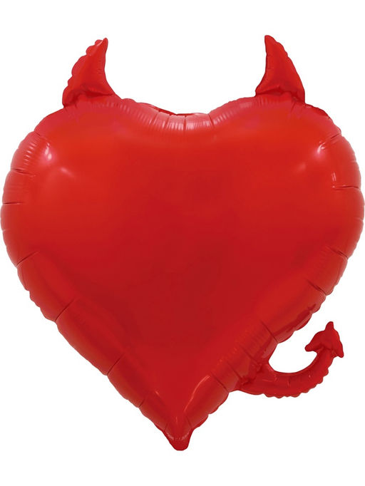 Воздушный шар фольгированный 30" «Сердце, Чертенок»