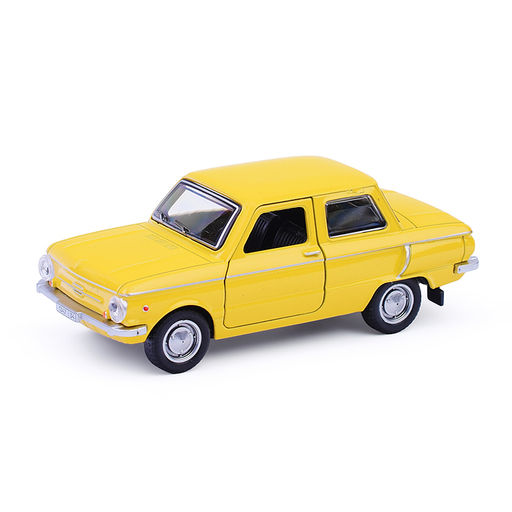 Машина металл ЗАЗ-968а "Запорожец" 12 см. (двер, желтый) в коробке