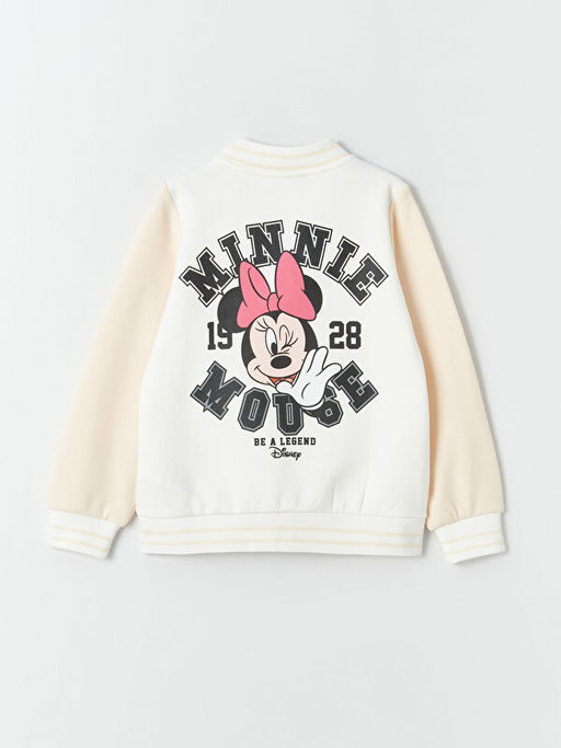 Minnie Mouse Bask?l? Uzun Kollu K?z ?ocuk Kolej Ceket - Waikiki фото 3