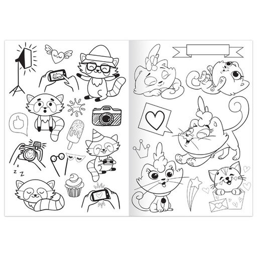 Раскраска Весёлые зверюшки, 12 стр., А5 - Буква-ленд фото 3