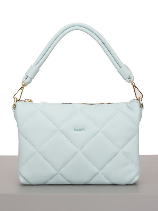 LACCOMA сумка Луиза-Ф826-голубой эко кожа хлопок  фото 4