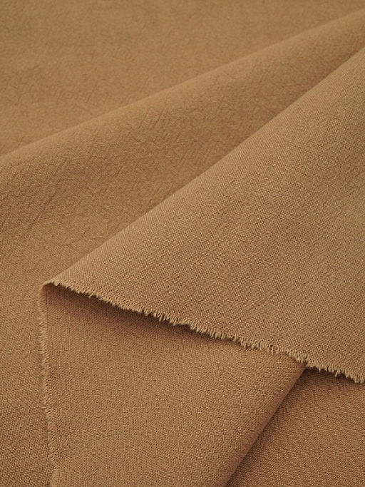 Крапива Рами (Ramie) с хлопком цв.Ореховый мусс, ш.1.4м, крапива-50%, хлопок-50% - Купава фото 4