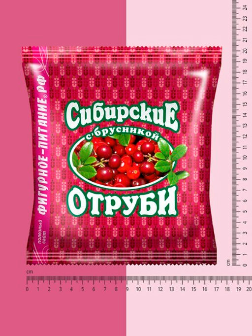 Отруби Сибирские ПШЕНИЧНЫЕ (с брусникой), 200 г