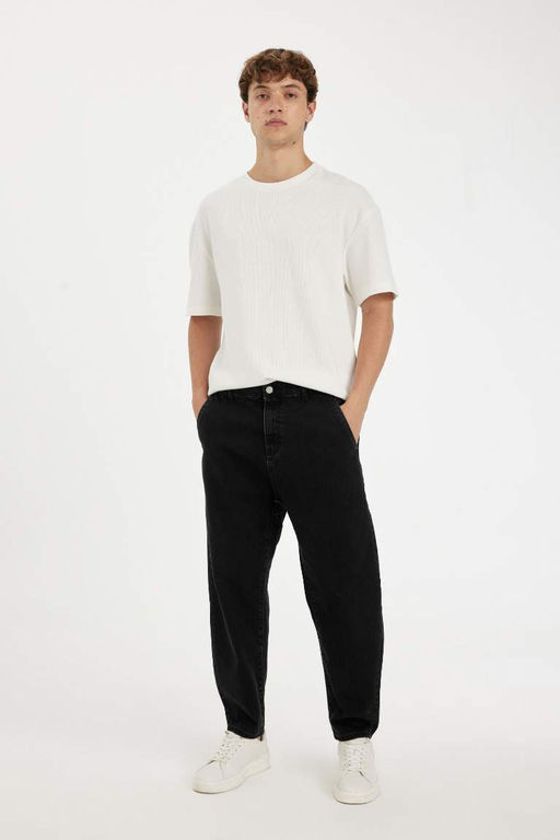 Свободные джинсовые брюки скинни с напуском - Defacto фото 14