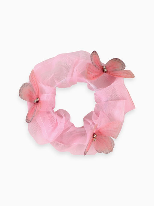 Цена за 2 шт. Резинка для волос «Бабочки» розовая, Коты аристократы
