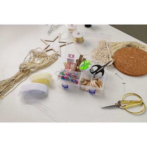 Органайзер для хранения мелочей, с подвесом, передвижные перегородки, 8 секций, 20×13.5×4.5 см, прозрачный