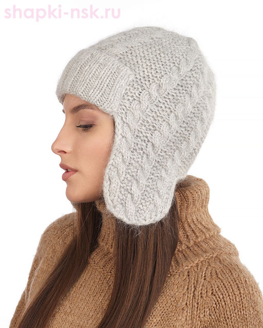 Сильвер Ушанка женская флис (56-58)