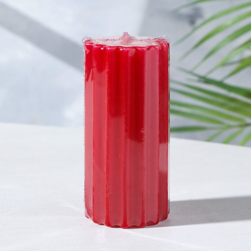 Ароматическая свеча - цилиндр «Рельеф. Бархатная роза», 5×10 см