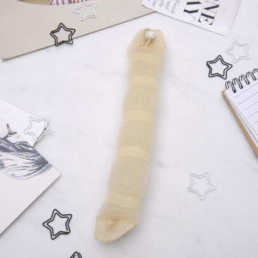 Цена за 6 шт. Валик с креплением и резинкой для создания пучка, 5×22.5 см, бежевый