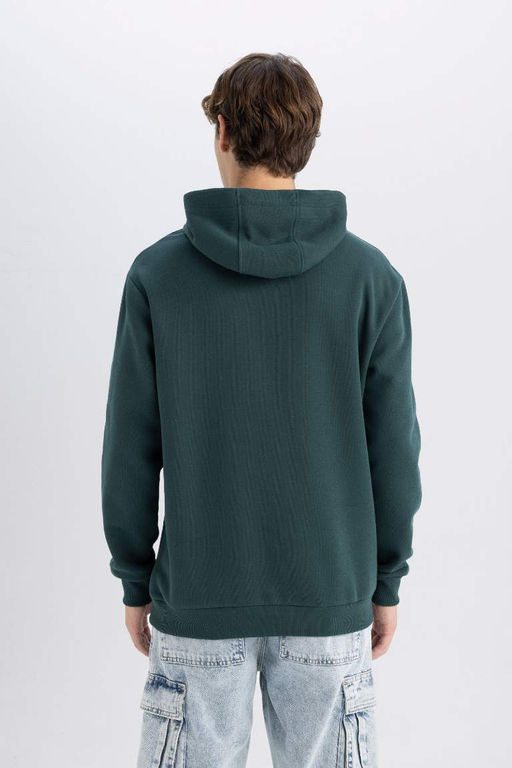 Толстовка с капюшоном обычного кроя Vikings Valhalla - Defacto фото 6