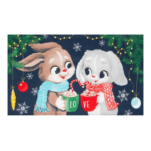 Набор кухонных полотенец Доляна Happy friends 35х60 см - 2 шт., 100% хл