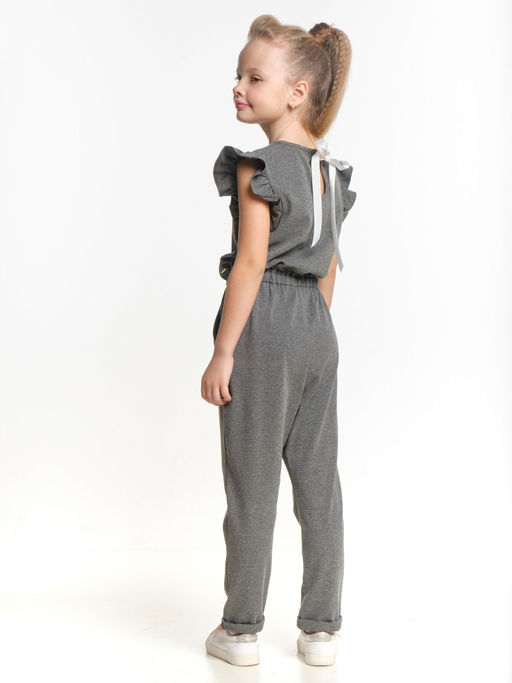 Комбинезон для девочки трикотажный UD 7005 графит - Mini maxi фото 2