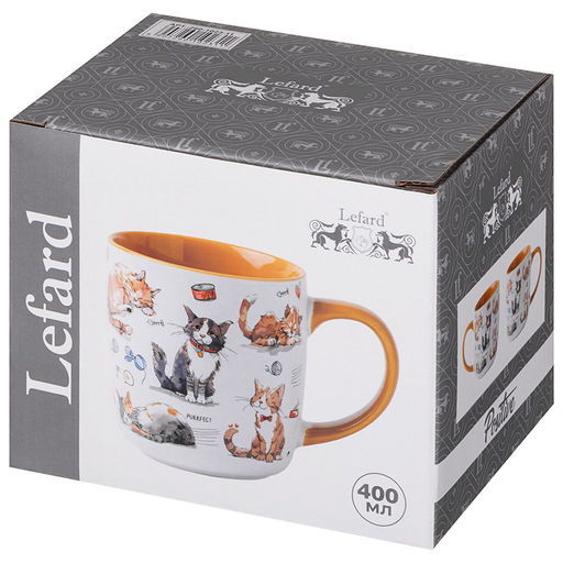 КРУЖКА LEFARD 400МЛ CATS 9.0*5.6*9.3CM, РАЗНОЦВЕТНЫЙ  фото 2