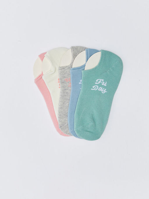 Bask?l? Kad?n Patik ?orap 5li Paket - Waikiki фото 2